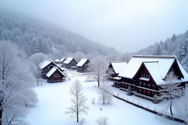 白川郷の冬景色