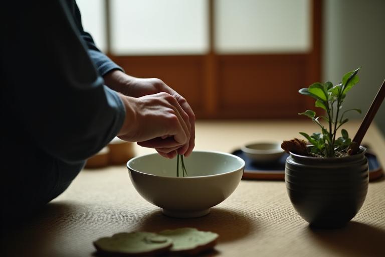 京都での伝統的な茶道