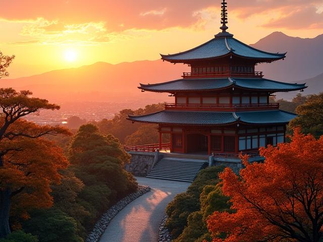 美しい寺院の風景